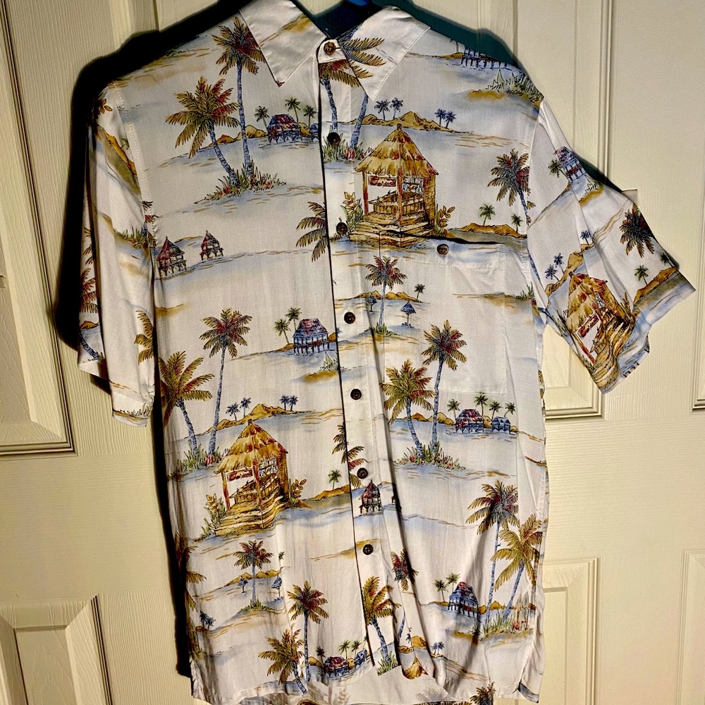 Vintage Tropical Button Down Shirt